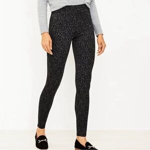 LOFT Leopard Animal Print Women's‎ Leggings Size Large Petite